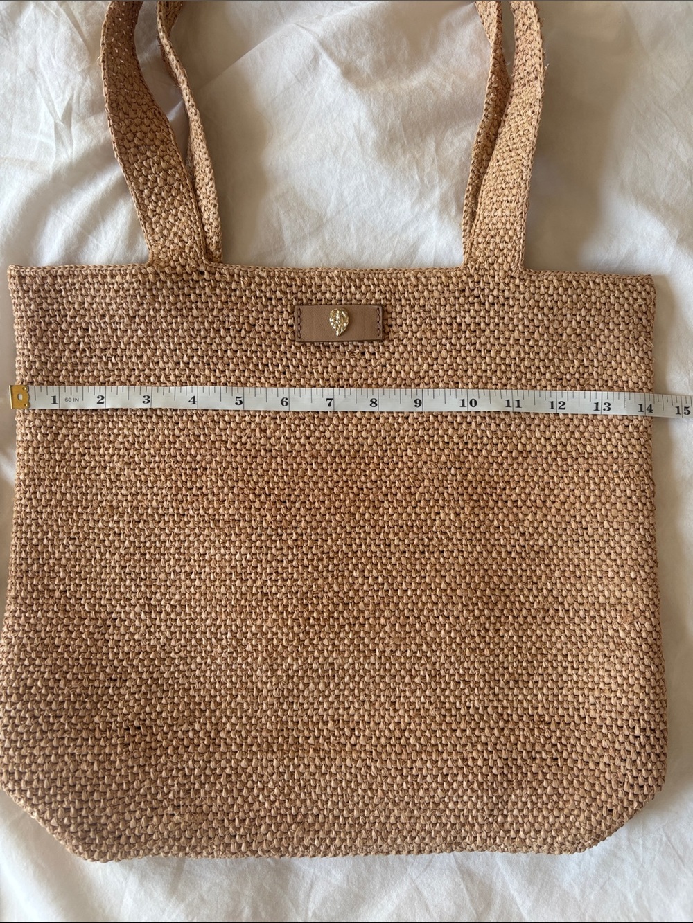 Helen Kaminski Raffia Woven Tote, Natural Tan - Picture 2 of 8